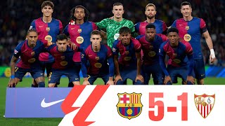 BARCELONA VS SEVILLA 51 LA LIGA 202425  PLAYER RATINGS [upl. by Auoz]