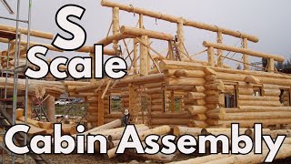 S Scale Log Cabin Assembly StepbyStep Build of Uncle Diggers Model Railroad Structure [upl. by Tasha]