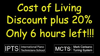 Cost of Living Discount on Piano Tuning Courses Its About Time [upl. by Gerge]