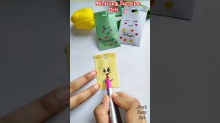 Miniature Bag Surprise Gift Idea for kids ArasEasyArt diy craft papercraft ytshorts [upl. by Geesey]