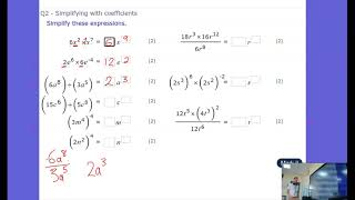 Indices 1 and 2 MyiMaths  Laws of Exponents [upl. by Poppas]