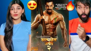 Satyameva Jayate 2 OFFICIAL TRAILER John Abraham Divya Khosla Kumar  Bhushan K  Reaction [upl. by Aropizt]