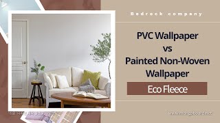 Painted nonwoven wallpaper VS PVC wallpaper [upl. by Aizatsana]