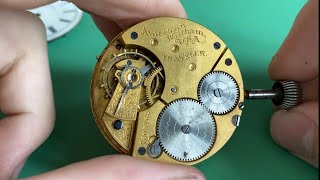 Restoring a vintage Waltham pocket watch movement [upl. by Kral48]