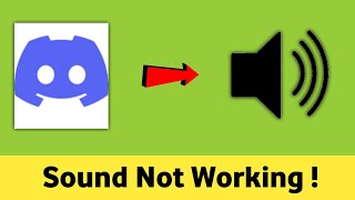 Discord Sound Not Working Problem Solved [upl. by Aryam]