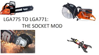 LGA775 TO LGA771 Socket Mod [upl. by Hofstetter422]