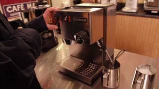 Mark shows how to Steam Milk on Rancilio Silvia Espesso Machine [upl. by Philippine]