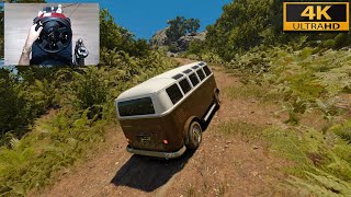 The Crew Motorfest  VOLKSWAGEN KOMBI 21 WINDOW BUS  EXTREME OFFROAD with Steering Wheel  4K [upl. by Anileba376]