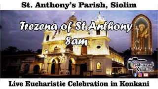 3rd day of Trezena  Konkani Mass Live at 8am 5th June 2024  St Anthonys Church Siolim [upl. by Marella817]