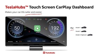 Teslahubs™ DashConnect  Ultimate Touch Screen CarPlay Dashboard Review [upl. by Hardi793]