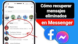 Cómo recuperar mensajes eliminados en Messenger actualización 2024 [upl. by Sosna]