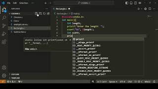Area of a rectangle in c programming [upl. by Notxam341]