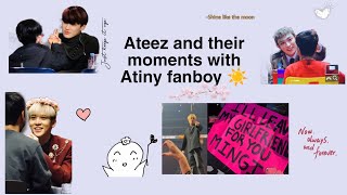 ateez and their moments with atiny fanboy ✨ [upl. by Enieledam]