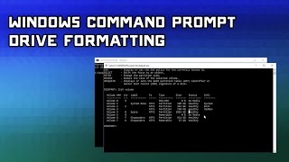 How to Format Hard Drives with Windows Command Prompt amp Disk Part [upl. by Mir]