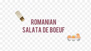 Romanian salata de boeuf [upl. by Arreik]