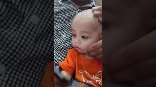 Beautiful Girl forced head shaved by local barber at home 👩🏻‍🦲😱😱 [upl. by Kcyrred]