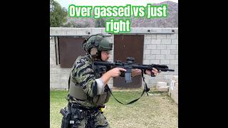 Over gassed AR556 vs well tuned BCM fullautofriday ar15 m4 fullauto gassy [upl. by Land460]