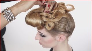 Runway Hair  Front Knot Fashion and Beauty  Audrey Bethards Hair and Makeup Inc [upl. by Zingale745]