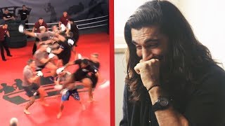 UFC Fighter Elias Theodorou Reacts to Team MMA [upl. by Rosena417]