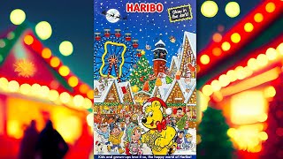 ASMR Unboxing Haribo Advent Calendar Christmas 2023  Calming Christmas Tune [upl. by Antone]