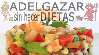 ENSALADA DE CAMARONES O LANGOSTINOS  ADELGAZAR SIN HACER DIETAS [upl. by Lindsley808]