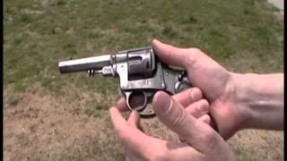 Firing of the Italian Model 1889 Bodeo Revolver [upl. by Aramen179]