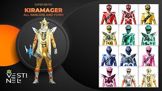 Kiramaiger all Rangers and Form [upl. by Kcirdorb]