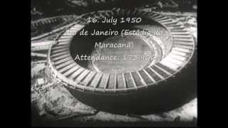 World Cup Final 1950 Brazil  Uruguay final goal Maracanaco [upl. by Anohr775]