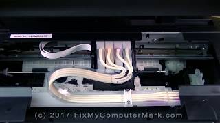 How to Clean a Clogged Epson ET2550 EcoTank Printer Printhead [upl. by Ronn23]