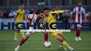 HIGHLIGHTS  Dorking Wanderers 21 Southend United [upl. by Dragoon]