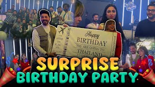 Surprise Birthday Party  Madiha ne mujy Trip Gift Kia  Mj Ahsan Vlog [upl. by Dibbrun]