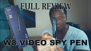 Review W8 Video Spy Pen  Full HD  12MP  1080P  32GB [upl. by Blakely]