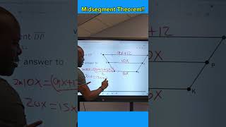 Geometry midsegment theorem maths mathematics geometry mathshack physics [upl. by Eitsyrc410]