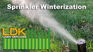 Sprinkler Winterization with LDK Lawn Services [upl. by Nlycaj]