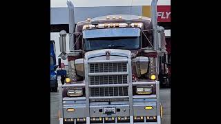 CUSTOM 2022 KENWORTH WITH A PORTRAIT VIEW DRAMATIZED trucking trucker trailer [upl. by Yrol]