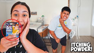 ITCHING POWDER PRANK ON BOYFRIEND HILARIOUS [upl. by Aryajay]