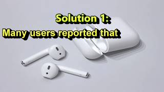 How to fix Airpods not working One or both Airpods [upl. by Llednov]