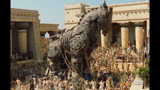 Trojan Horse Scene From Troy Movie [upl. by Anuahsat]