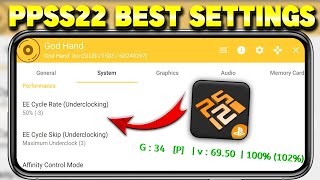 2024🔥PPSS22 Best Settings For All Android Phones  60 Fps No Lag Settings For Ppss22 Emulator [upl. by Hackney]