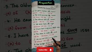 preposition exercise learn english useofprepositionsinenglish english englishgrammar [upl. by Nevanod377]