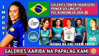 GALERIES TOWER HIGHRISERS FIRST SIX LINEUPS AARIBA NA SA PVL REINFORCED CONFERENCE 2024 [upl. by Dex]