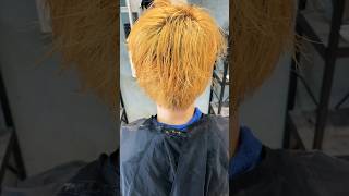 赤メッシュ！美容師 ブリーチカラー ハイライト メッシュキャップ メンズヘアー メンズカット イケメン [upl. by Cirtemed]