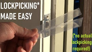 How to bypass a deadlatch  quotLockpickingquot made easy [upl. by Britte375]