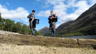 Highland Cathedral by solo piper and solo drummer [upl. by Yssak]