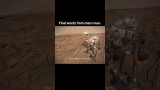 Final words from Mars rover [upl. by Kaliope8]