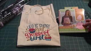 How to Machine Embroider an Apron [upl. by Gonzalo472]