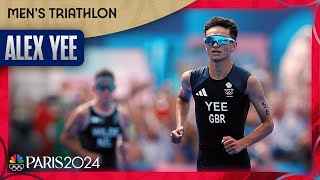 Yee DROPS THE HAMMER surges past Wilde in final moments of triathlon  Paris Olympics  NBC Sports [upl. by Ailecara]