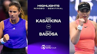 Daria Kasatkina vs Paula Badosa  2024 Ningbo Semifinal  WTA Match Highlights [upl. by Ainessey]