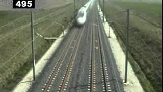 The worlds fastest train Circling a 5748 KM  H TGV [upl. by Ydoow]