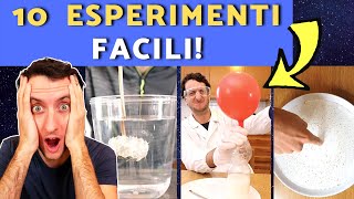 10 ESPERIMENTI FACILI DA FARE IN CASA scienza compilation [upl. by Attey323]